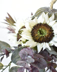 Grayed Green and Purple Fall Pumpkin Drop-In Bouquet Arrangement 5F