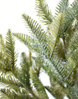 18" Faux Iced Sugar Pine Bush