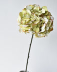 30" Faux Hydrangea Stem Green Lavender