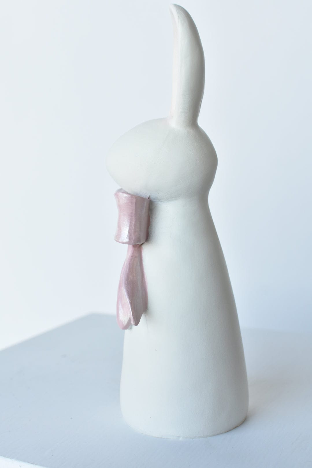 9.5" Bunny Figure With Metallic Bow
