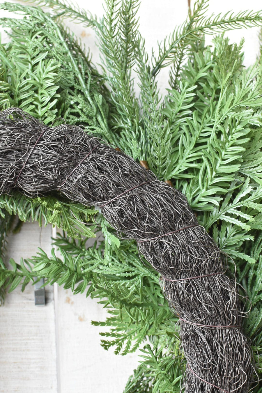 26" Faux Mixed Greenery Wreath
