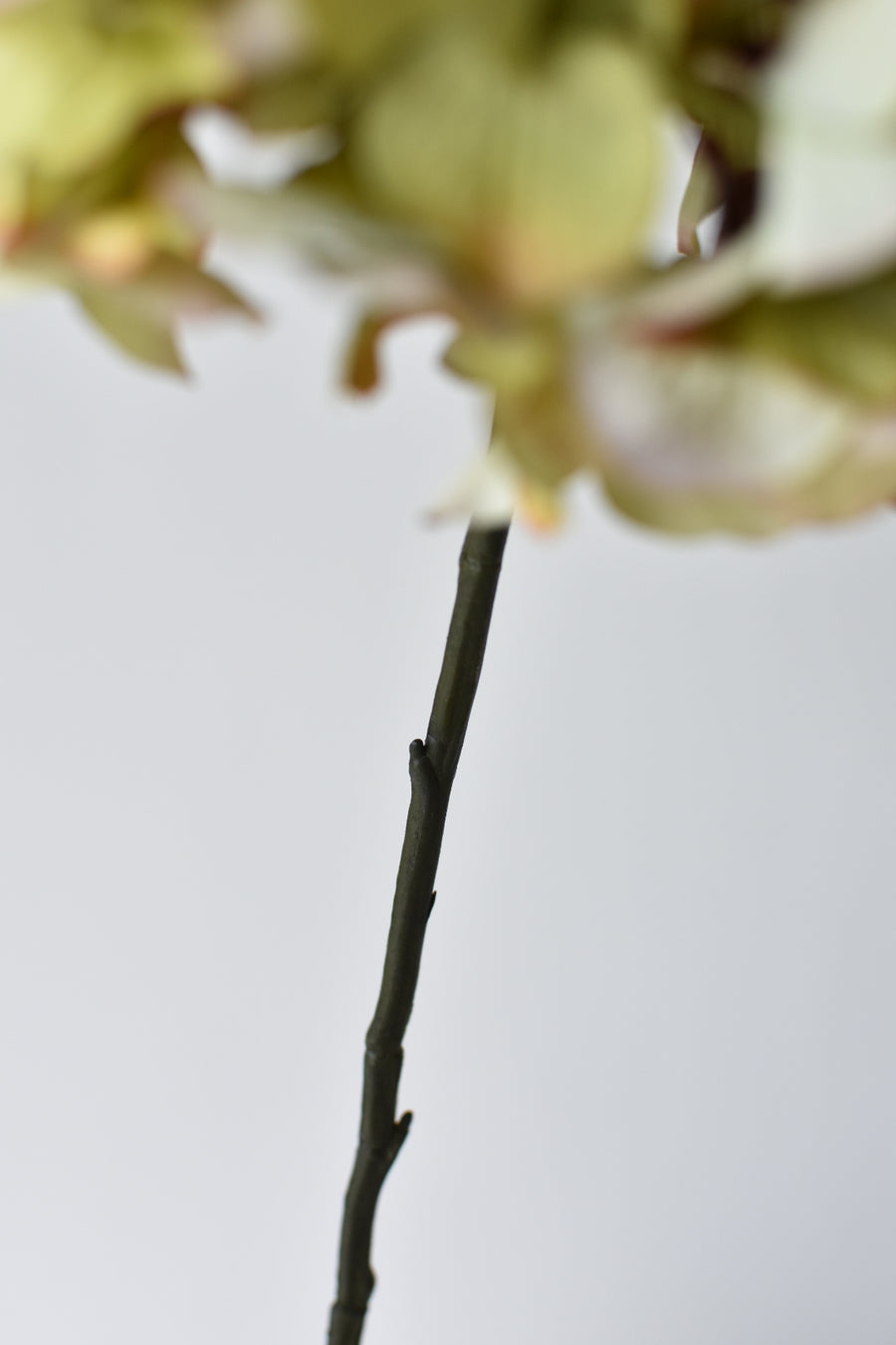 30" Faux Hydrangea Stem Green Lavender