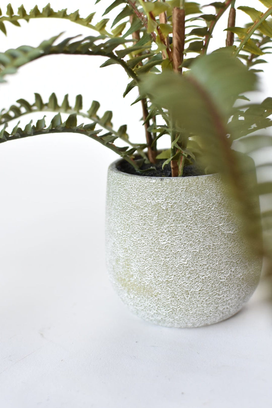 17" Faux Sword Fern in Pot - FERN1