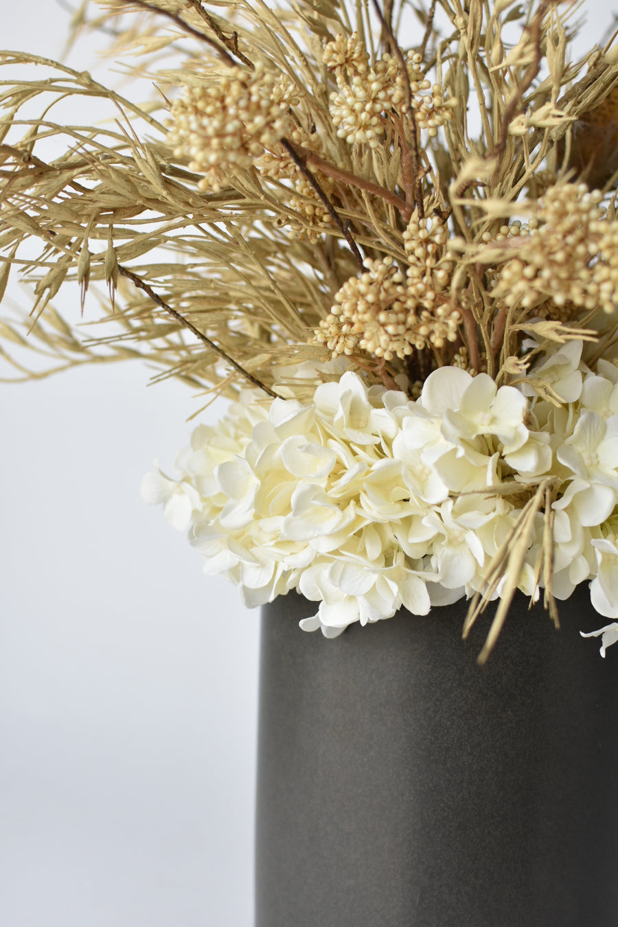 23" Neutral White and Tan Fall Drop-In Arrangement 7F