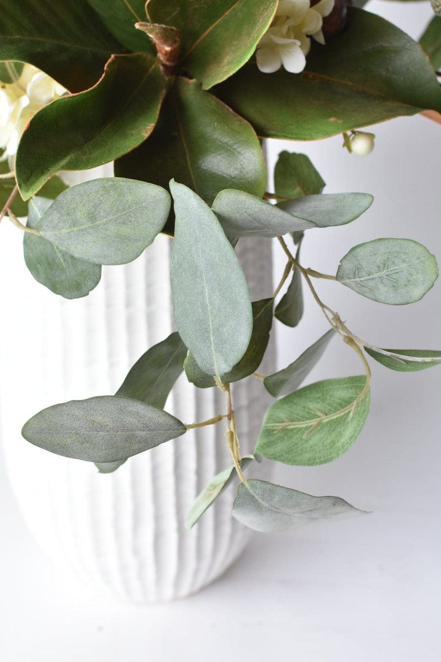 White Hydrangea and Eucalyptus - Curated Bundle