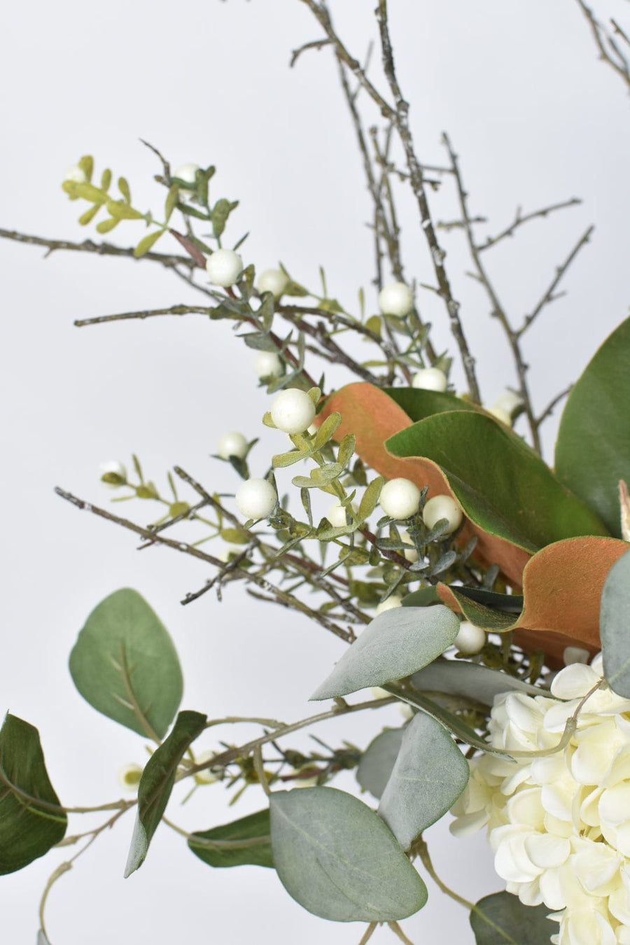 White Hydrangea and Eucalyptus - Curated Bundle