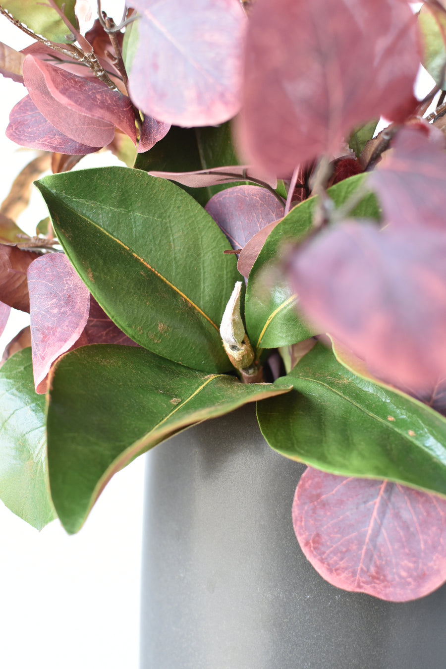 24" Faux Magnolia + Eucalyptus + Pheasant Feather Fall Drop-In Arrangement 10F