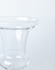 7.5" Clear Glass Tulip Vase with Footed Base