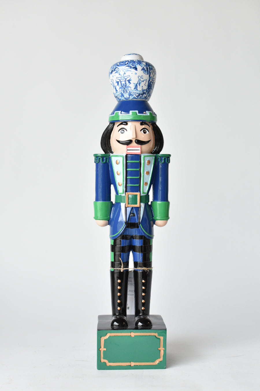 Blue/Green Plaid Nutcracker Figure