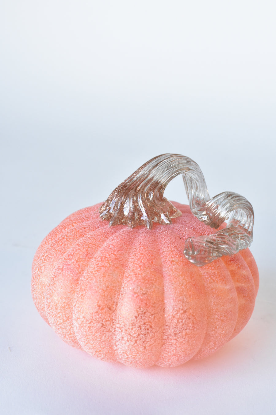 "Sugared" Glass Pumpkin