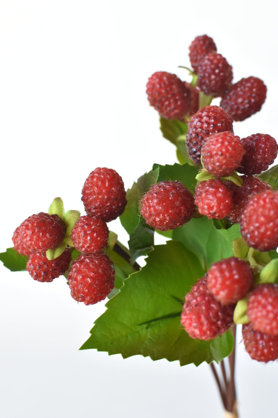 12" Faux Raspberry Stem Bundle