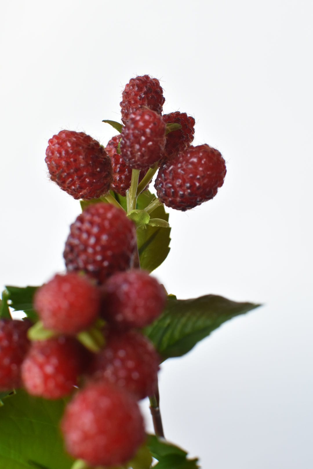 12" Faux Raspberry Stem Bundle