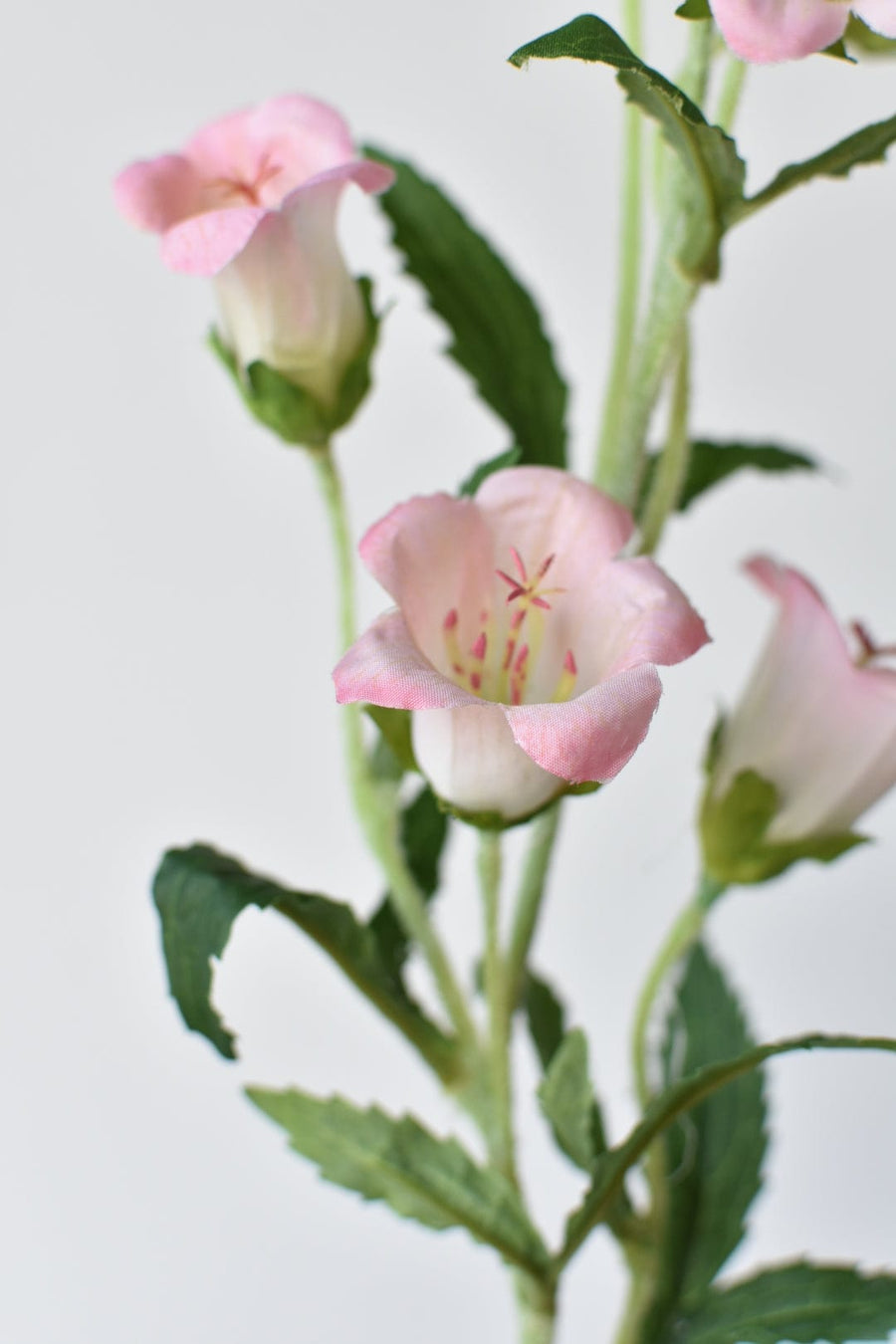 34" Faux Pink Campanula Flower Stem - Bellflower