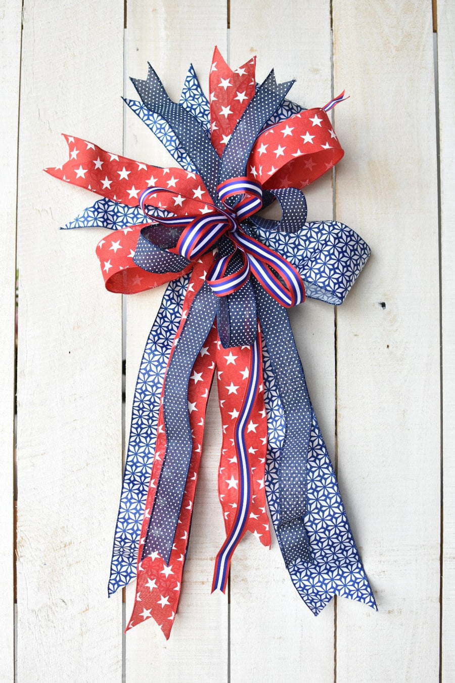 Patriotic Hand-Tied Bow