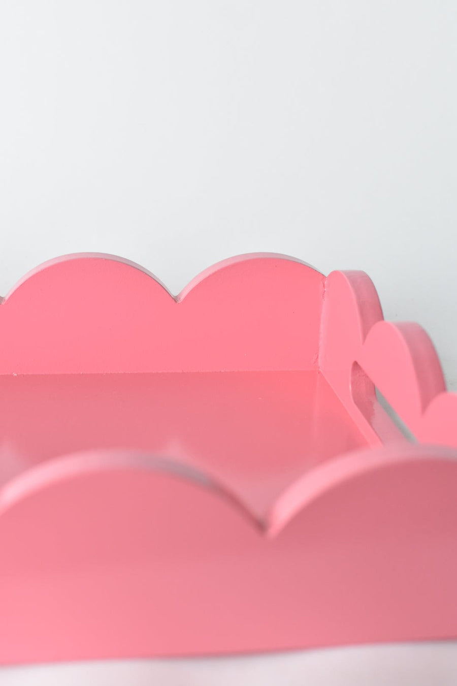 Pink Scalloped Tray LG