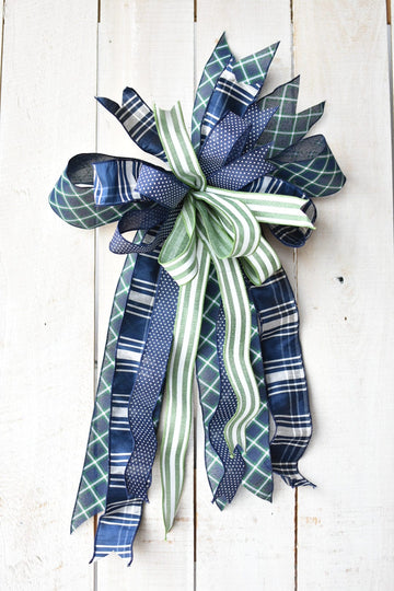Green and Blue Bow