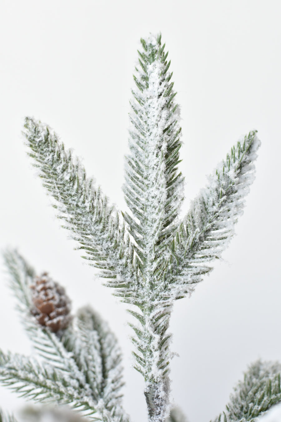 16" Faux Snowy Tree w/Burlap Bottom