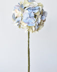 21" Faux Cream Lavendar Light Blue Hydrangea Stem