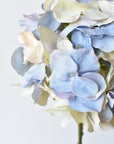 21" Faux Cream Lavendar Light Blue Hydrangea Stem