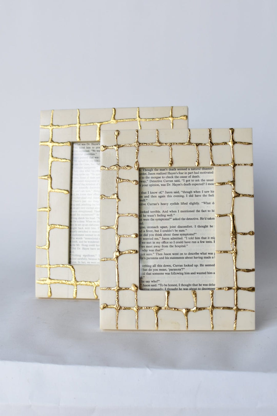Gold Foil and Cream Picture LG