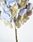 21" Faux Cream Lavendar Light Blue Hydrangea Stem