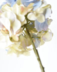 21" Faux Cream Lavendar Light Blue Hydrangea Stem