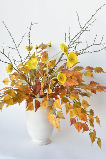 Yellow Orange Birch Poppy Twig Bundle - Curated Bundle