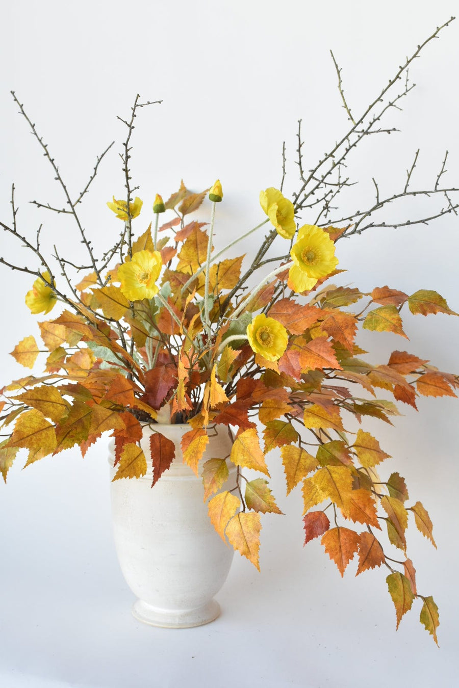 Yellow Orange Birch Poppy Twig Bundle - Curated Bundle
