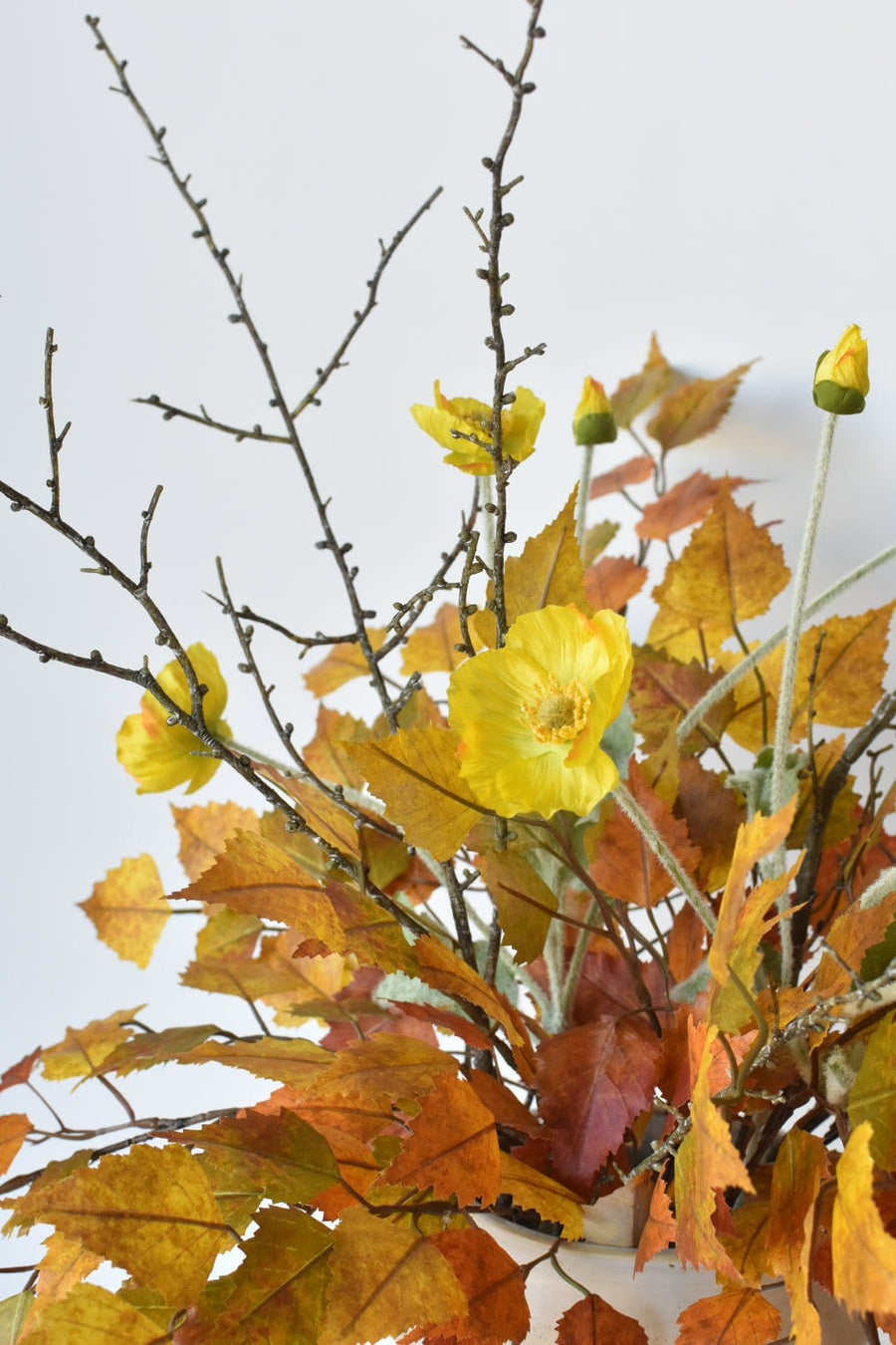 Yellow Orange Birch Poppy Twig Bundle - Curated Bundle