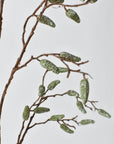 35 inch faux pod spray branch stem viewed from a second angle