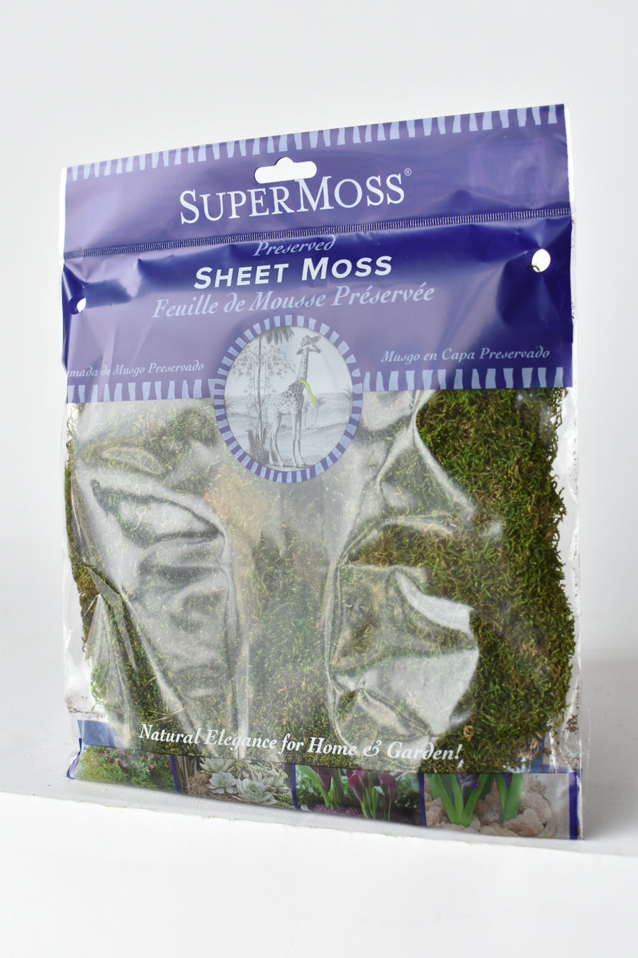 Preserved Sheet Moss, 8" x 9" piece