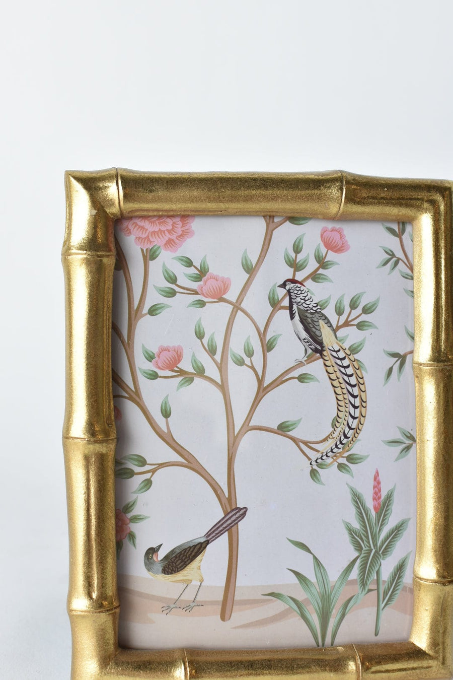 Gold Bamboo Picture Frame: Holds 5x7