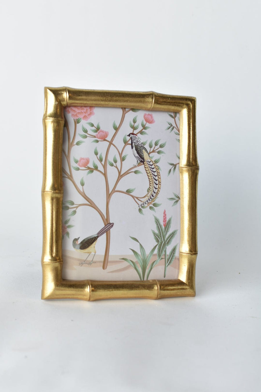 Gold Bamboo Picture Frame: Holds 5x7