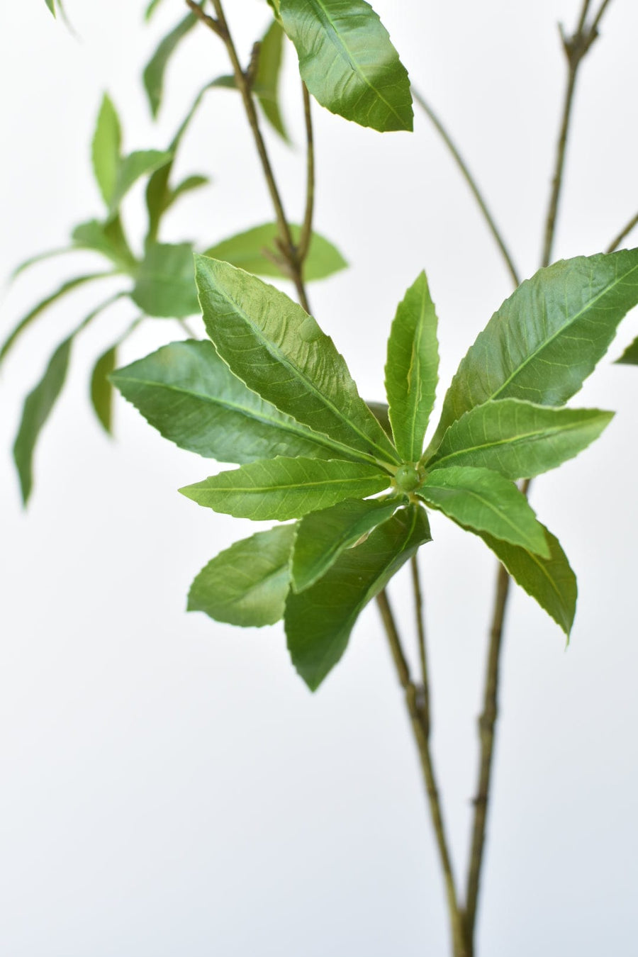 35" Faux Schefflera Leaf Branch Stem