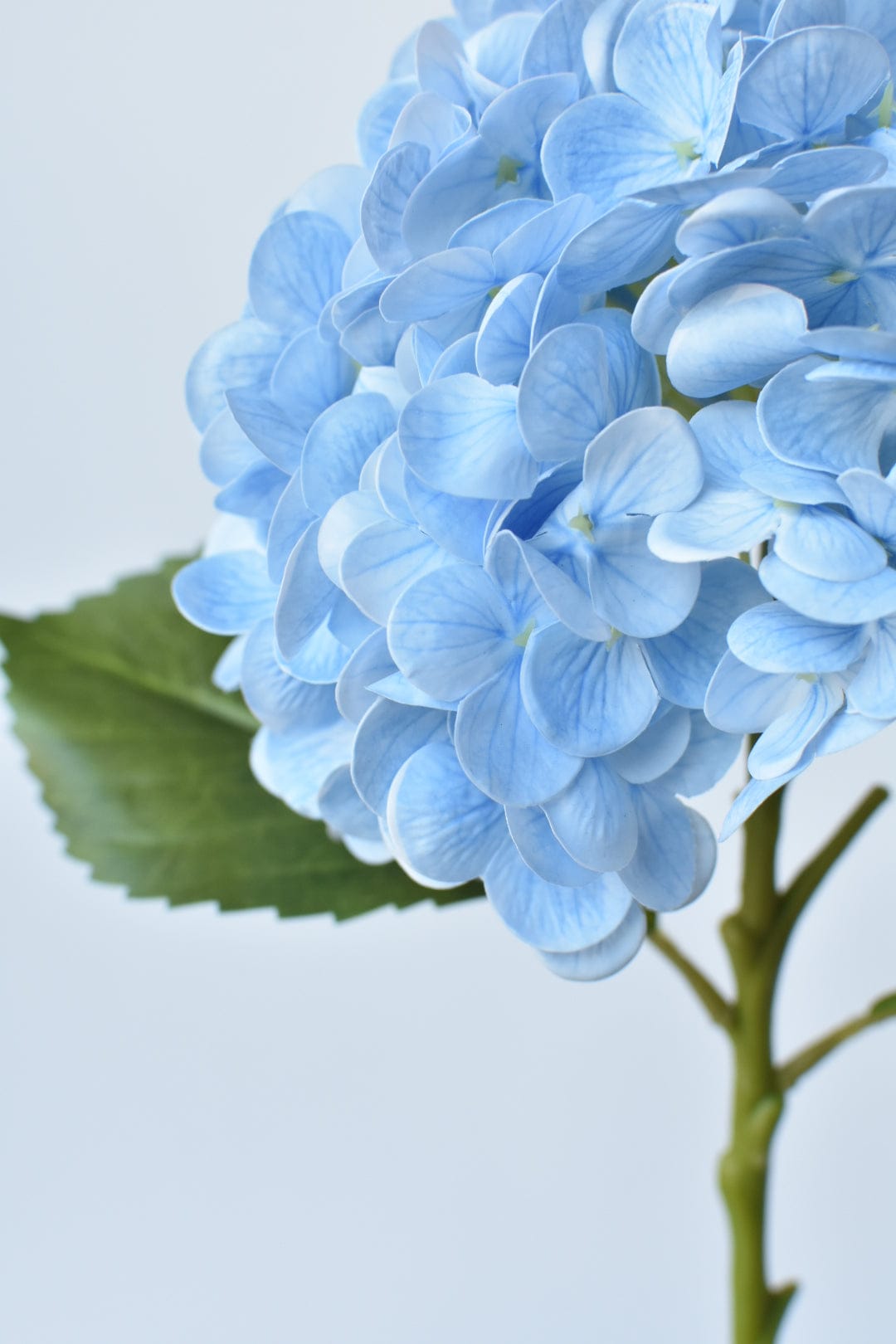 19" Faux Blue Real Touch Hydrangea