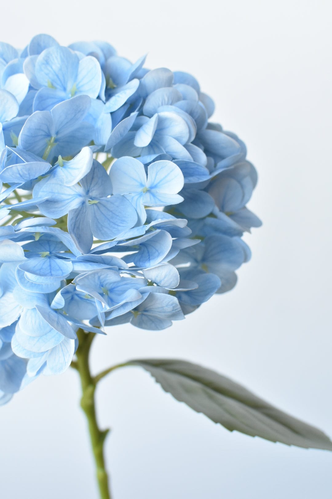 19" Faux Blue Real Touch Hydrangea