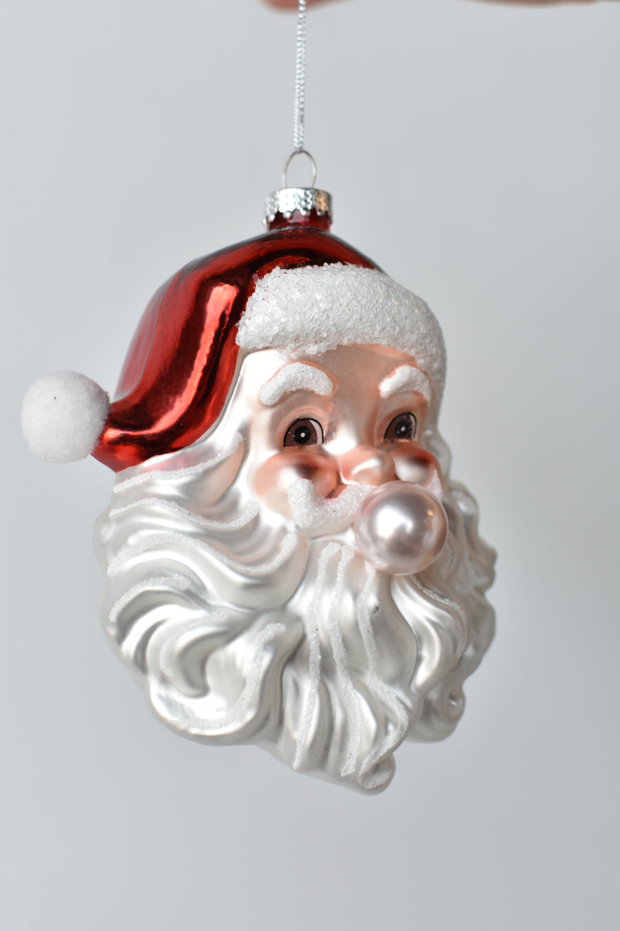 Santa Blowing Bubble Gum Ornament