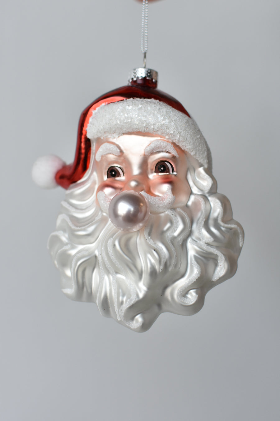 Santa Blowing Bubble Gum Ornament