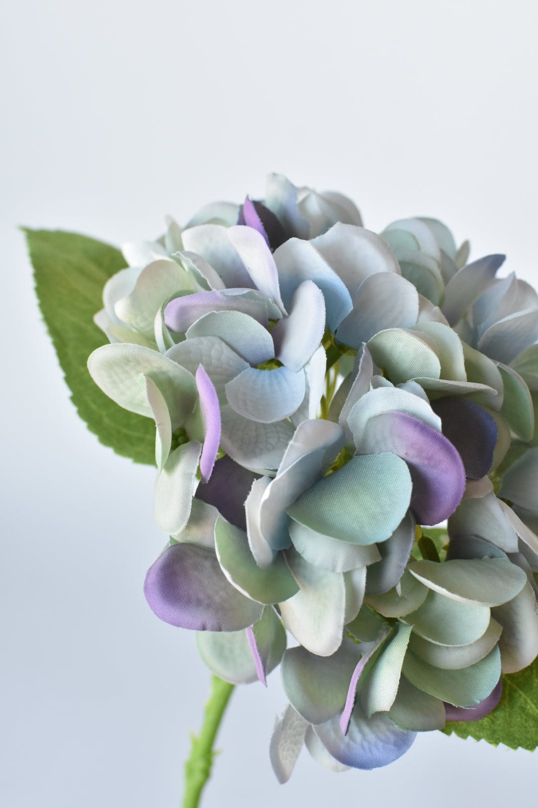 13" Faux Blue/Purple Real Touch Hydrangea