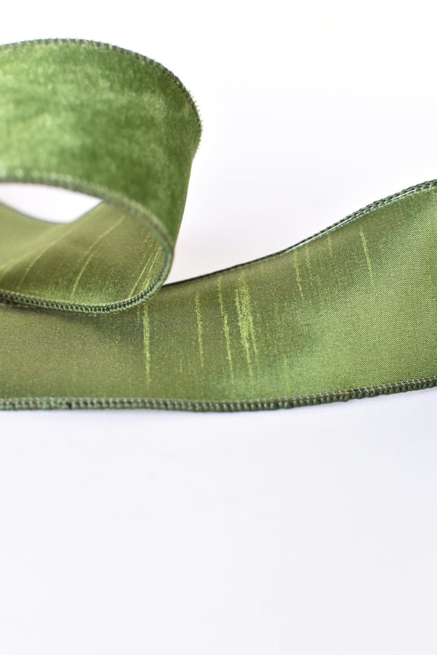 2.5" x 10yd Forest Green Faux Velvet Ribbon