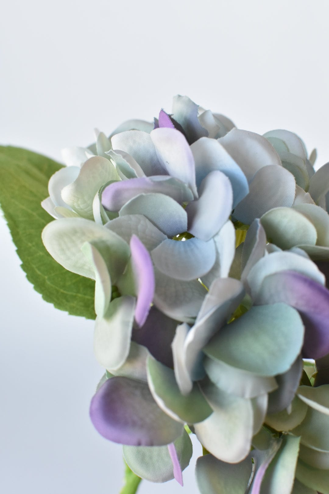 13" Faux Blue/Purple Real Touch Hydrangea