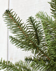 24" Faux Green Spruce Real Touch Wreath w/Faux Pinecones