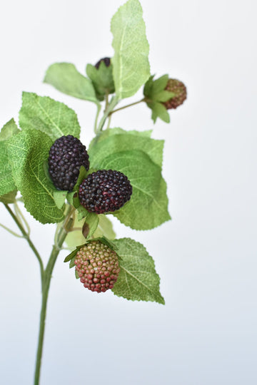 11" Faux Blackberry Stem