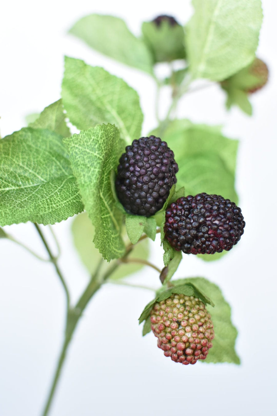 11" Faux Blackberry Stem