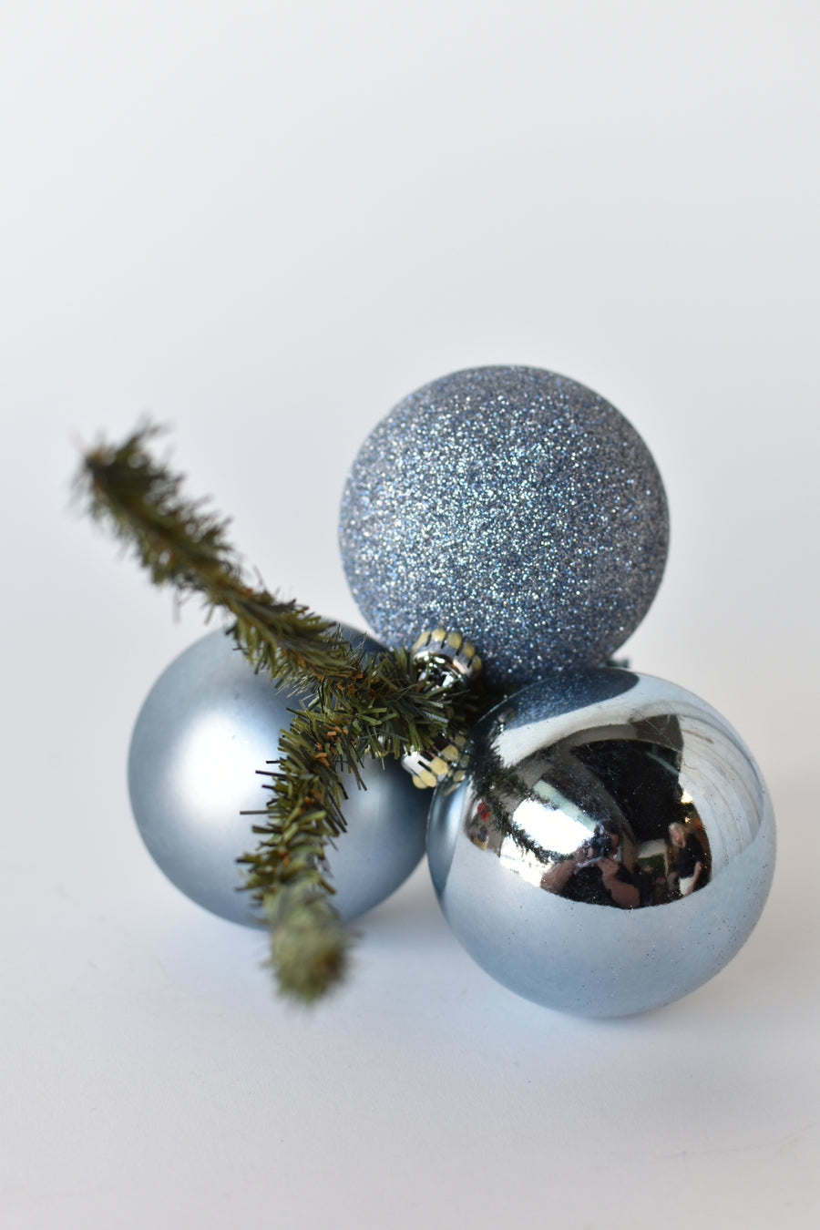 Light Blue Plastic Ornament Cluster