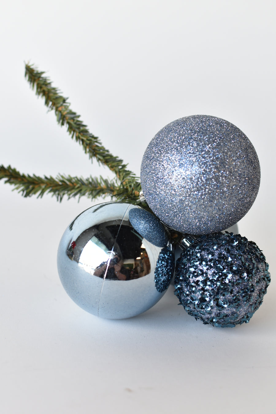 Light Blue Plastic Ornament Cluster