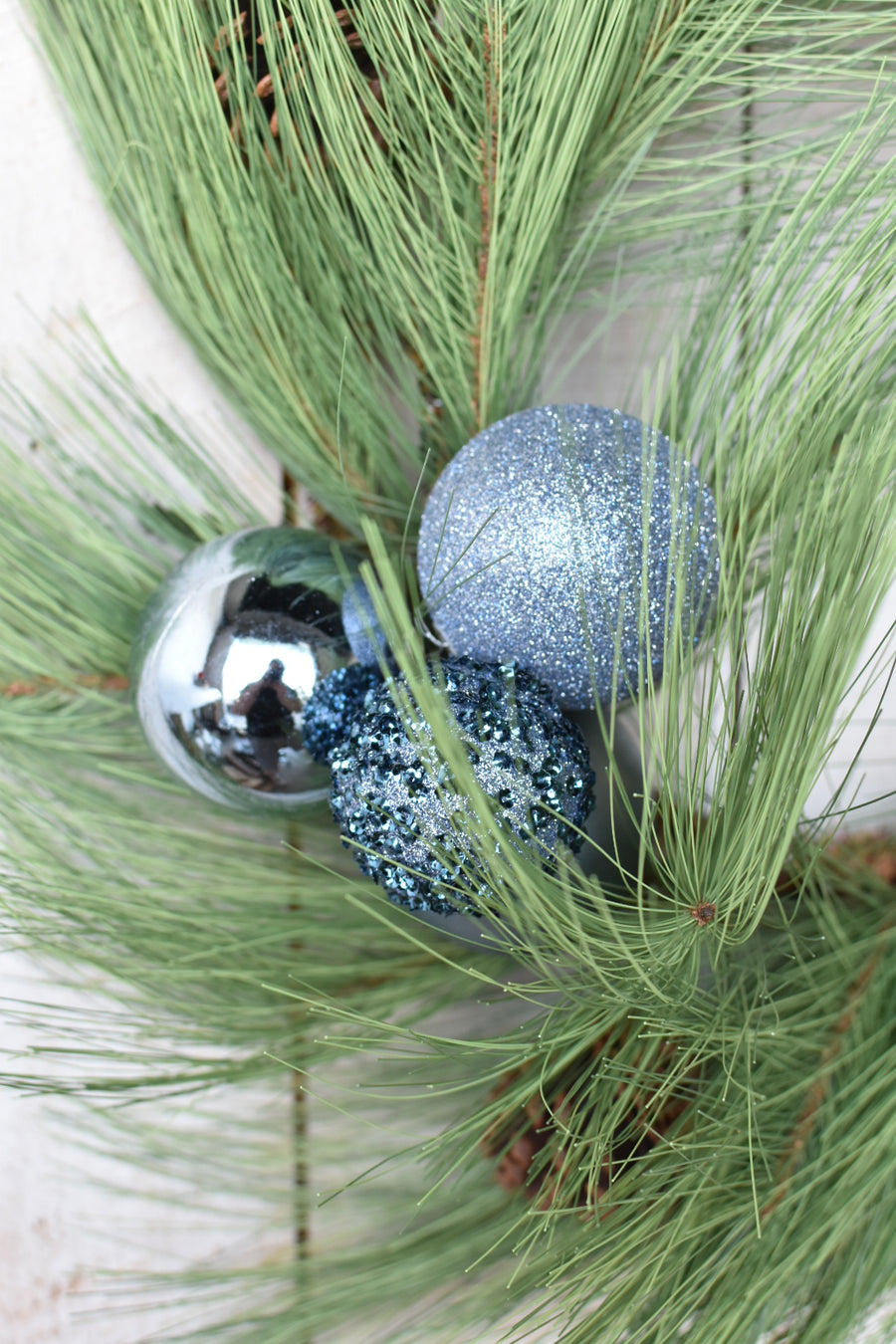 Light Blue Plastic Ornament Cluster