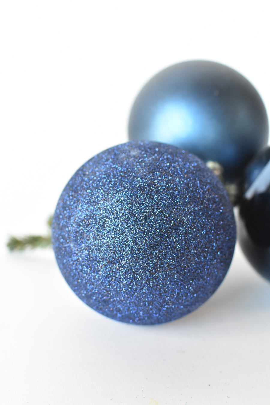 Dark Blue Plastic Ornament Cluster