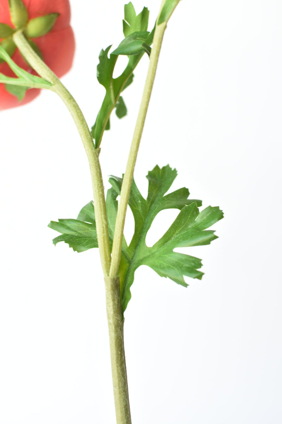 22" Faux Real Touch Ranunculus Spray Tangerine