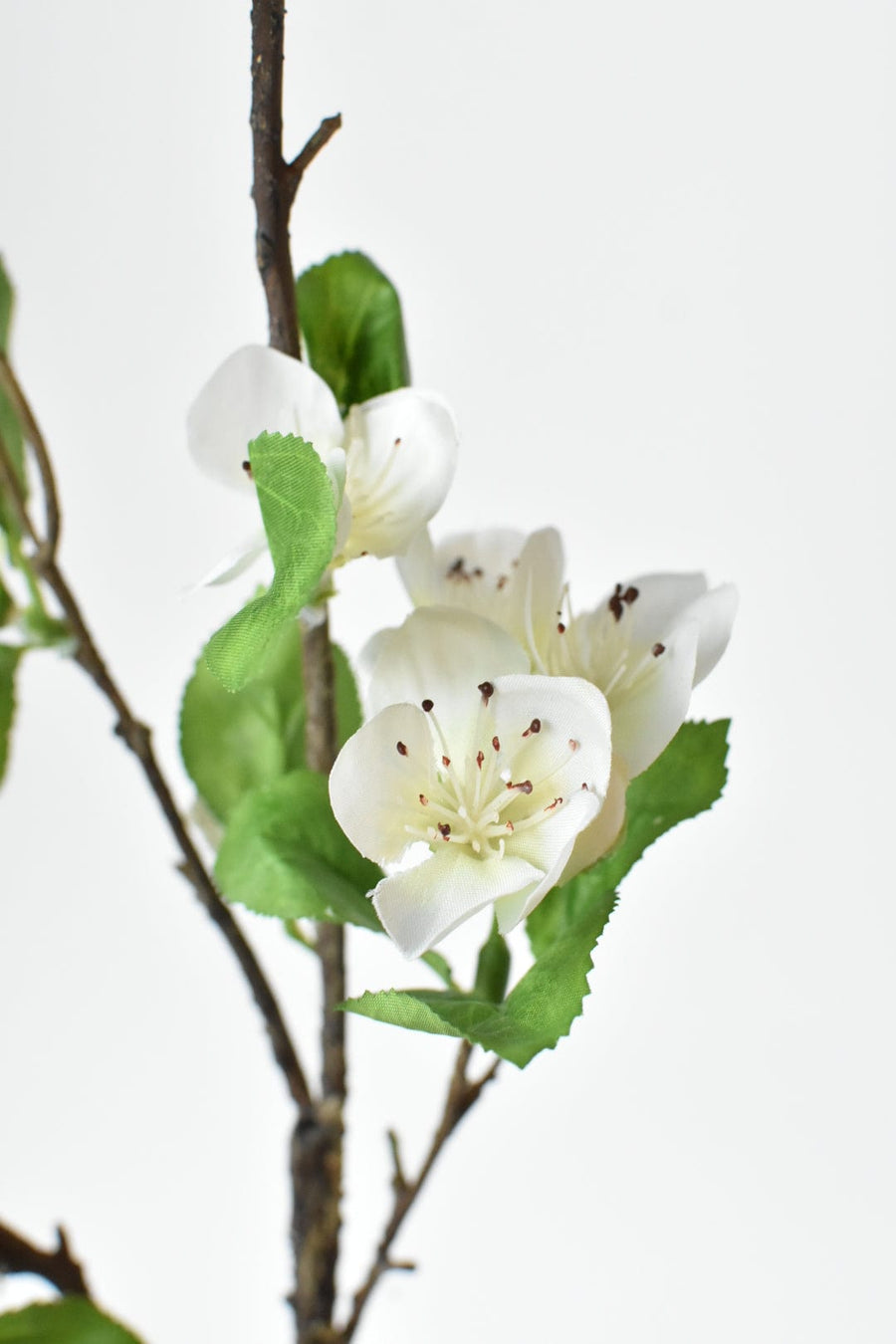 31" Faux White Blossom Spray Branch